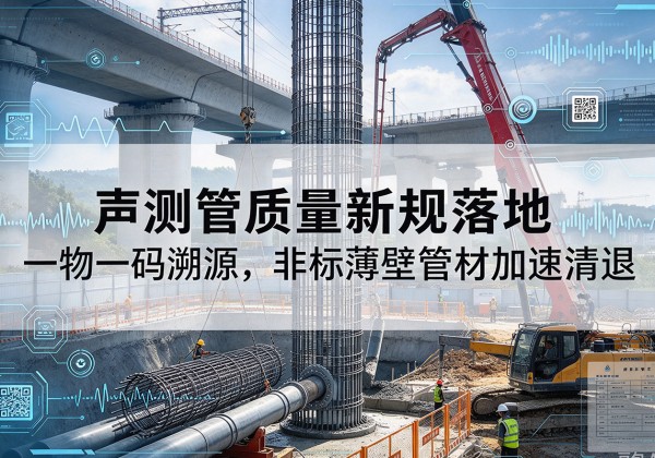 梁平区声测管质量新规落地，一物一码溯源，非标薄壁管材加速清退