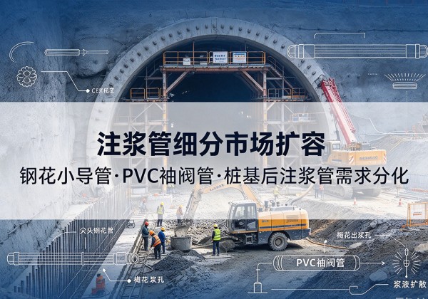 梁平区注浆管细分市场扩容，隧道钢花小导管、PVC 袖阀管、桩基后注浆管需求分化
